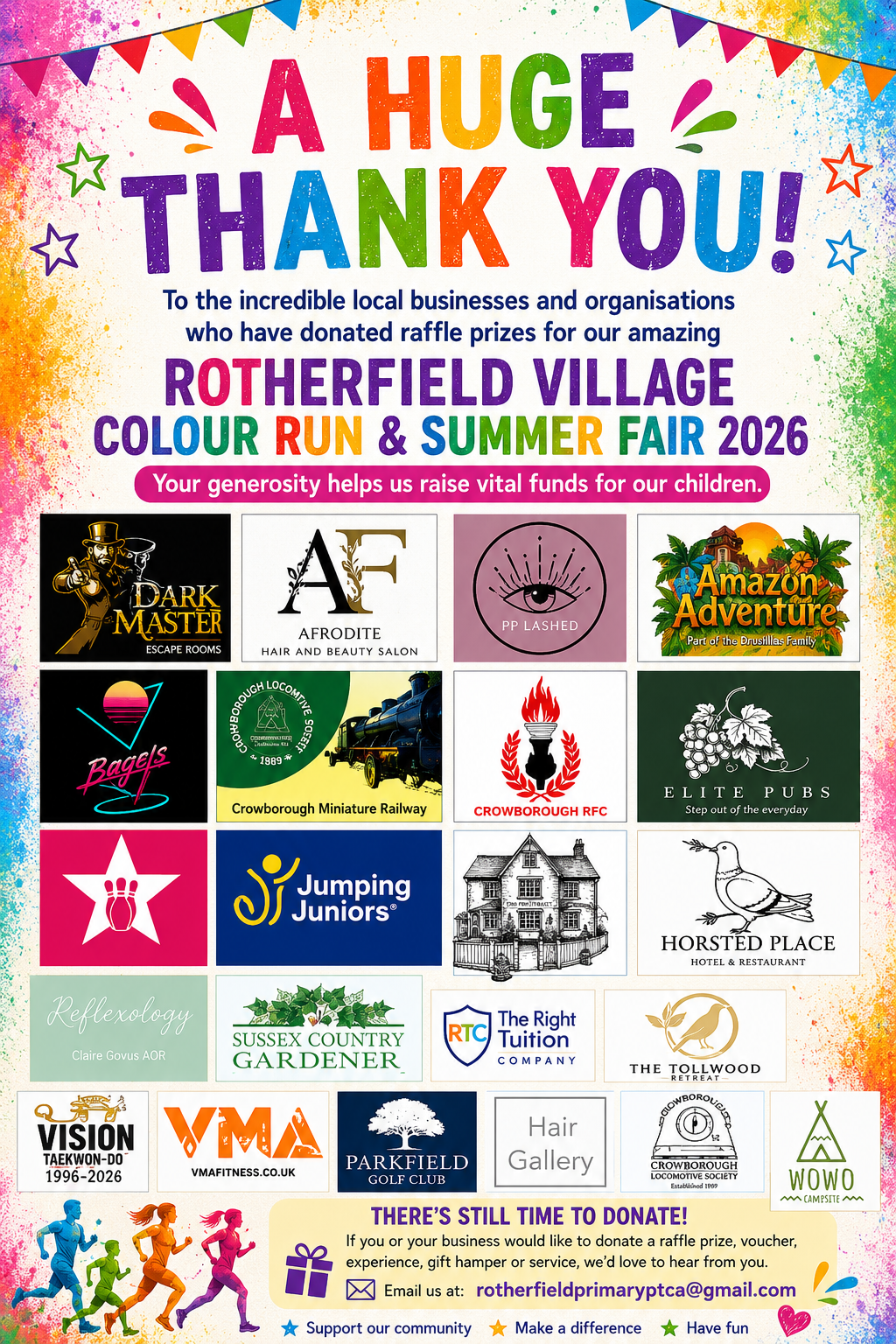 🎟️🌈 ROTHERFIELD VILLAGE COLOUR RUN & SUMMER FAIR 2026 RAFFLE 🌈🎟️